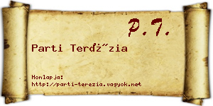 Parti Terézia névjegykártya