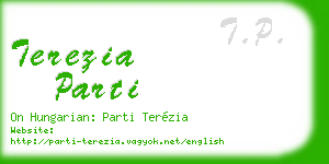 terezia parti business card