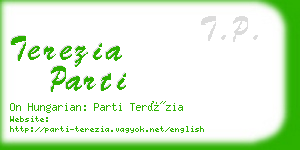 terezia parti business card